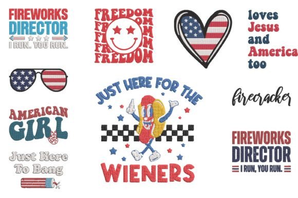 4th July Patriotic Embroidery Design Set Review