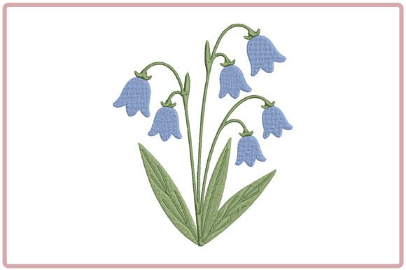 Bluebell Flower Embroidery Design: A Seasonal Favorite for Holiday Crafting