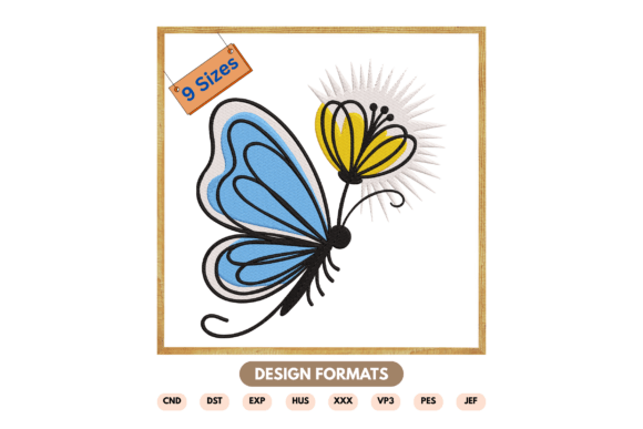 Butterfly Flower Embroidery Design Review for Boutique Sweatshirts
