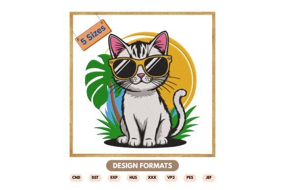 Cool Cat Machine Embroidery Design Review
