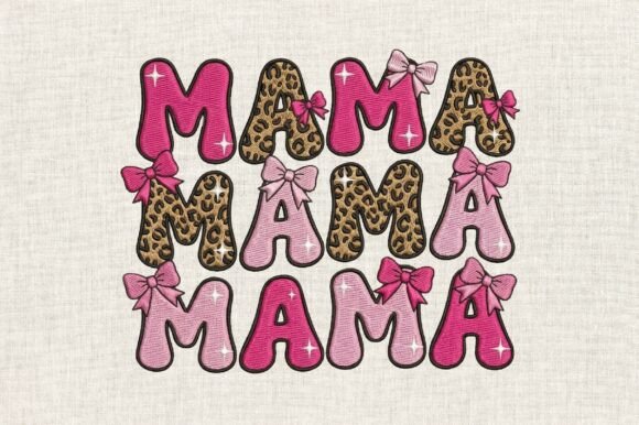Coquette Leopard Mama Embroidery Design Review