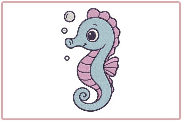 Cute Sea Horse Embroidery Design Review for Personalized Gifts