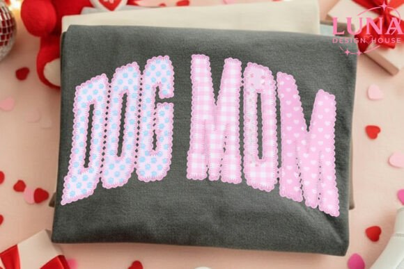 Dog Mom Faux Embroidery Valentine PNG Review