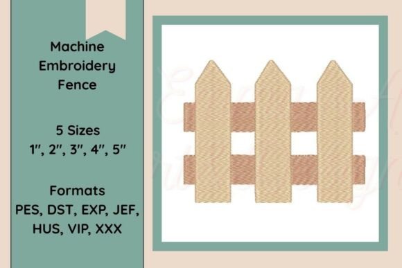 Fence Machine Embroidery Design: A Charming Addition to Boutique Sweatshirts