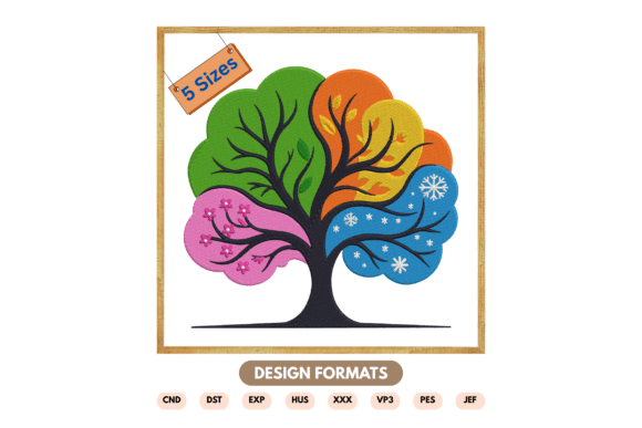 Four Seasons Tree Embroidery Design Review