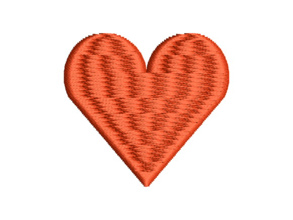 Heart Playing Card Suit Embroidery