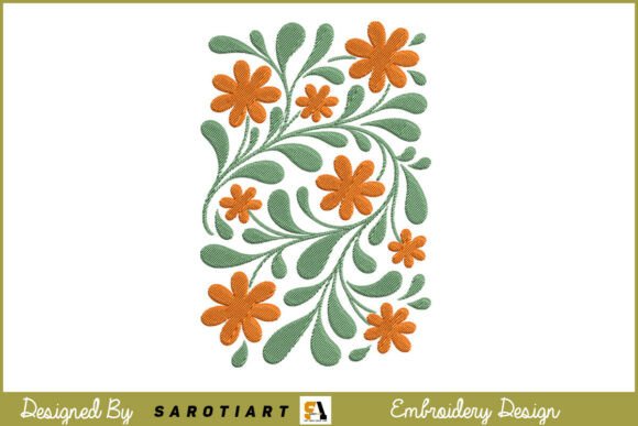 Leaf and Flowers Embroidery Design: A Designer’s Review for Boutique Apparel