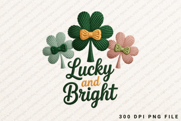 Lucky and Bright Embroidery PNG
