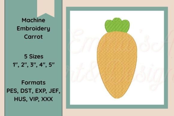 Machine Embroidery Carrot Design: A Seasonal Staple for Spring and Holiday Crafts