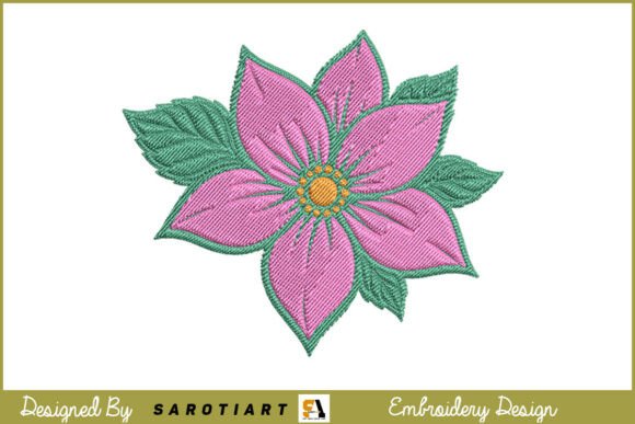 Single Flower Embroidery Design T-shirt Review