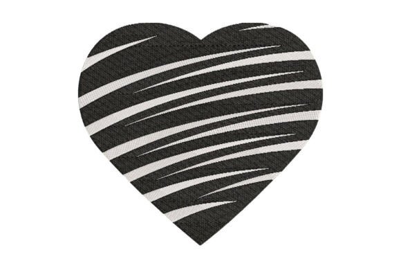 Striped Heart Embroidery Design Review for Real Projects