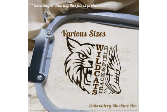 Wildcats Track and Field Embroidery